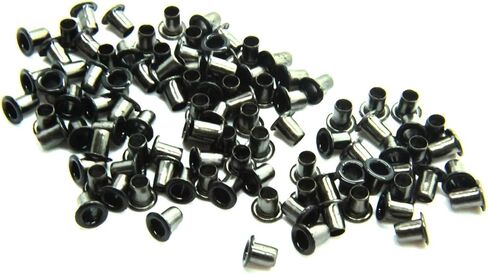 فتحات مقاس 100 × 2 مم للملابس والمصنوعات اليدوية الجلدية - حلقات لإضافة الأشرطة والأربطة والنسيج في المشاريع الفنية والخياطة - مثالية للحقائب وسجلات القصاصات وإصلاح الملابس (ذهبي وردي) in Kuwait