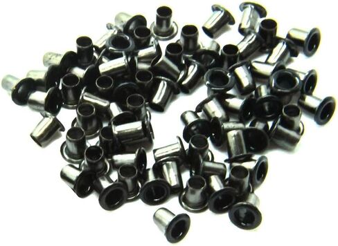 فتحات مقاس 100 × 2 مم للملابس والمصنوعات اليدوية الجلدية - حلقات لإضافة الأشرطة والأربطة والنسيج في المشاريع الفنية والخياطة - مثالية للحقائب وسجلات القصاصات وإصلاح الملابس (ذهبي وردي) in Kuwait