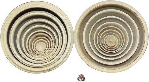 دودة الشتاء لطيف حية شكل بطن كبير أحمر عيون مستديرة البني البومة اليدوية خشبية التعشيش الدمى الروسية ماتريوشكا الدمى مجموعة 10 قطع للأطفال لعبة عيد ميلاد ديكور المنزل in Kuwait