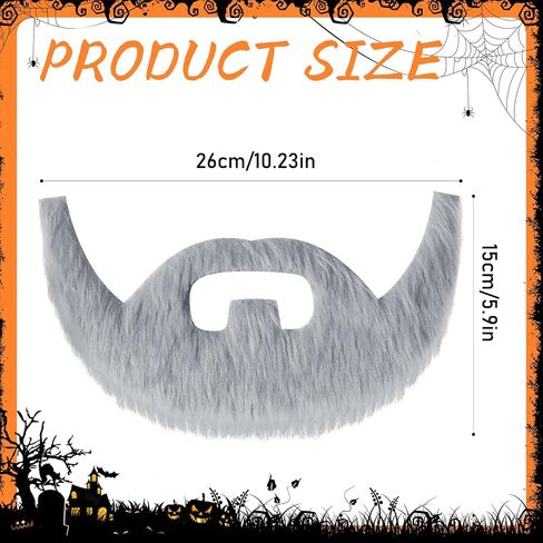 GYGYL Self Adhesive Fake Mustaches, Halloween Novelty Fake Beard in Saudi Arabia