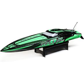 Pro Boat RC Impulse 32" Brushless Deep-V RTR Battery and Charger Not Included with Smart Black/Green PRB08037T1