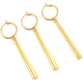 Zoro Earring Zoro Ear Clip Costume Cosplay Earrings, Gold, Clip On