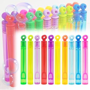 Bubbles Party Favors,20 Pack Mini Bubble Wand Bulk 10 Colors for Kids,As Goodie Bags Filler,Small Carnival Pinata Birthday Favors, Classroom School Reward,Summer Outdoor Toys,Small Toy Gift ﻿