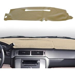Dashboard Dash Cover Mat Compatible with 1997-2000 Chevy Chevrolet Silverado/GMC C1500 C2500 C3500 K1500 K2500 K3500, 1997-1999 GMC Yukon/Chevy Tahoe 1999-2000 Cadillac Escalade Dash Cover Beige