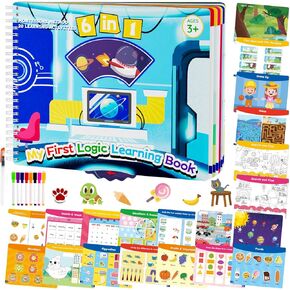 Ayyomo Busy Book for Toddlers 4 5 6 Year Old, Preschool Learning Activities, Educational Sensory Toys, Travel Toys Gifts for Kids