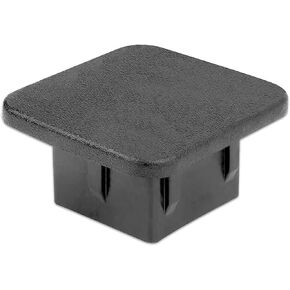 UGSHY 1 PC Car Tow Hitch Towing Cover, 2" x 2" PP Material Anti-Falling Square Mouth Receiving Tube Protection Insurance Cover, Car Replacement Accessories, Suitable for Most Models (Black)