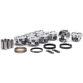 Icon Piston, Premium Forged, 4.350 in Bore, 1/16 x 1/16 x 3/16 in Ring Grooves, Minus 26.7 cc