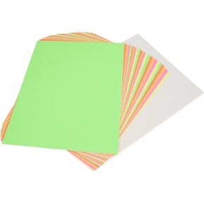 School Smart Poster Board, 11 x 14 Inches, White/Assorted Neon Color, Pack of 50 - 1371700