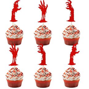 Arthsdite 24pcs Halloween Cupcake Toppers Witch Cupcake Picks Happy Halloween Cake Decorations for Halloween Theme Birthday Party Favors Supplies