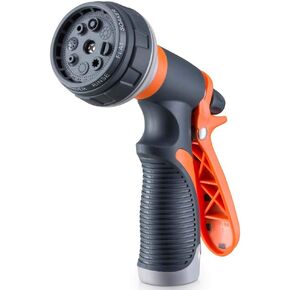 Garden Hose Nozzle, Heavy Duty Hose Nozzle with 8 Adjustable Watering Patterns, Multifunctional High Pressure Hose Nozzle Sprayer for Home, Watering Lawns and Garden, Car Cleaning