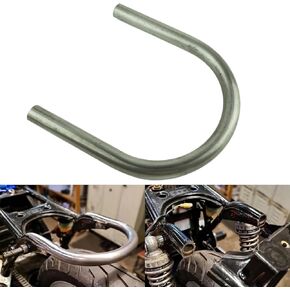 1 inch Tube Hoop Retro Motorcycle Cafe Racer Seat Frame Hoop Loop for Modified Vintage Motorcycle (1 inch Tube/Upswept Loop/Width 230mm/9.06in)