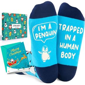 Zmart Funny Socks for Women Men Crazy Socks, Penguin Gifts Ocean Gifts, Ocean Socks Penguin Socks Animal Socks