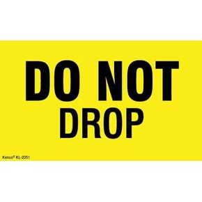 Kenco 3" X 5" Do not Drop Fluorescent Shipping Label Stickers for Shipping and Packing - 500 Adhesive Labels Per Roll
