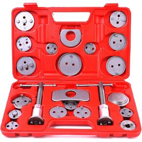 22pc Disc Brake Caliper Compression Tool Professional Piston Compressor Tool Set for Automotive Brake Pad Replacement (Blue)