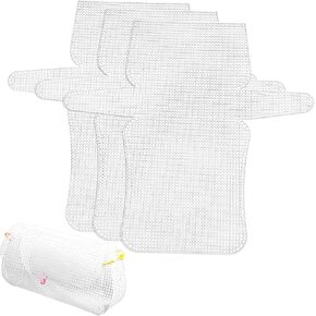 OHPHCALL Plastic Mesh Canvas Sheets for Embroidery 4pcs DIY Cross Stitch Canvas Sheets Crossbody Bag Purse Making Bag Canvas Sheets for DIY Craft Yarn Crafting