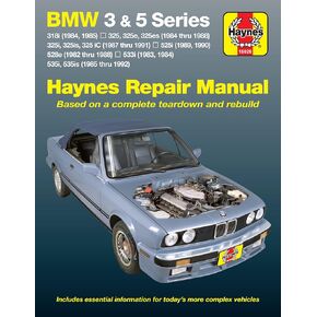 BMW 3 & 5 Series (82-92) Haynes Repair Manual (Does not include information specific to diesel engine or all-wheel drive models. Includes vehicle ... exclusion noted) (Haynes Repair Manuals)