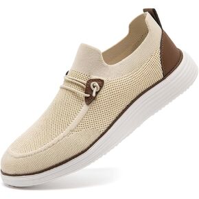 WOHHHW Men's Loafers Dress Boat Shoes Walking Slip On Sneakers Casual Oxfords for Men Fashion Flat Comfortable Leisure Vintage in Kuwait