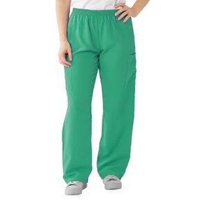 Medline PerforMAX Unisex Elastic-Waist Scrub Pants, Jade, Size X-Small, Regular Inseam