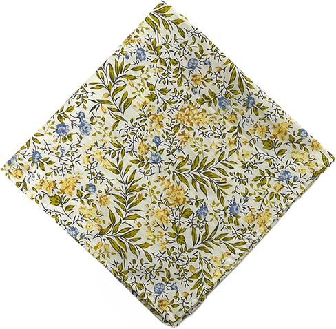 Jacob Alexander Men's Tropic Bouquet Floral Pattern Pocket Square Handkerchief Hanky in Kuwait