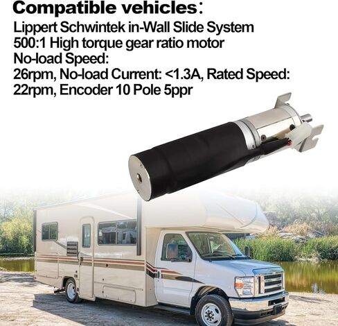 محرك منزلق داخل الجدار 364262 RV محرك عزم دوران متوسط ​​42 مم مع فرامل متوافق مع نظام الشرائح الداخلي ليبرت شوينتيك in Kuwait