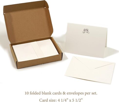 Beautiful Blank Cards and Envelopes, Set of 10 - Gorgeous Greeting Cards Can be used as Thank You Cards with Envelopes, Blank Cards for Personalized Notes & All Occasions incl. Weddings, Birthday Cards, Business & Baby Showers - Thanks! in Kuwait