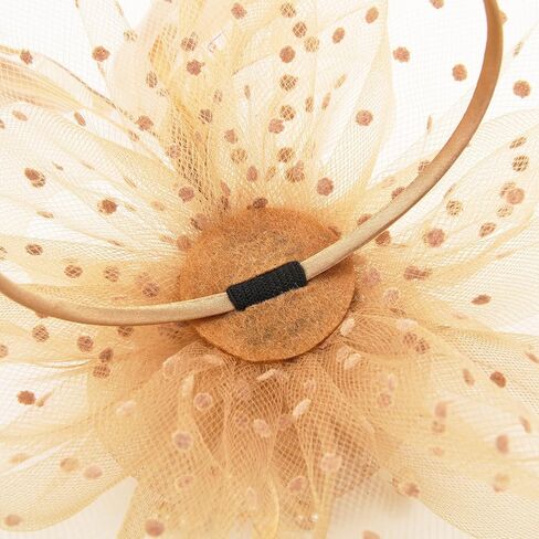 Women's Flower Feather Fascinator Hats for Women Wedding Tea Party Derby Church Fascinators with Headband and Clip in Saudi Arabia