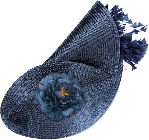 Vijiv Large Fascinators Hats for Women Tea Party Flower 20s 50s Kentucky Derby Hats for Wedding Cocktail 1920s Accessories in Saudi Arabia