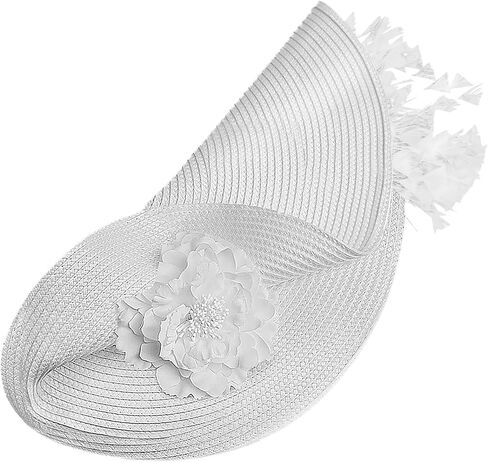 Vijiv Large Fascinators Hats for Women Tea Party Flower 20s 50s Kentucky Derby Hats for Wedding Cocktail 1920s Accessories in Saudi Arabia