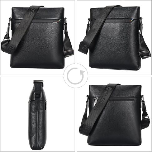 حقيبة كتف جلدية للرجال من Leathario حقيبة كتف جلدية صغيرة للعمل والعمل والسفر in Kuwait
