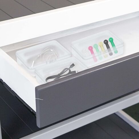 4 Pcs Mini Plastic Storage Containers Box with Lid, Small Beads Storage Containers Travel Case 4.5x3.3x1.1 Inch Clear Rectangle Box Organizer for Collecting Small Items, Beads, Jewelry, Cards, Crafts in Saudi Arabia