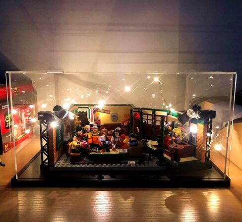 Lego Display Case for Lego Ideas 21319 Friends Central Perk Building Kit,Dustproof Display box Showcase for Ideas Seinfeld 21328, Ideas Big Bang Theory 21302(NOT Included The Model) in Kuwait