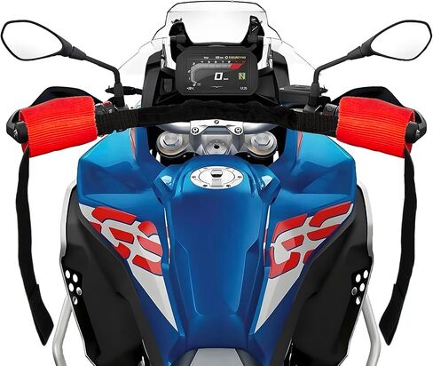 Universal Biker Bar Handlebar Strap - PSLER Bar-harness II Universal Loop Handle Bar Biker Bar Motorcycle Tie Down Straps for Motorcycle Handlebar Trailer, Dirt Bike, Scooter, Red in Saudi Arabia