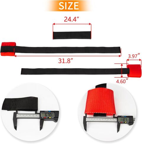Universal Biker Bar Handlebar Strap - PSLER Bar-harness II Universal Loop Handle Bar Biker Bar Motorcycle Tie Down Straps for Motorcycle Handlebar Trailer, Dirt Bike, Scooter, Red in Saudi Arabia