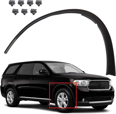 Front Right Wheel Fender Flares Trim Moulding Fender Trim Passenger Replacement for Durango 2011 2012 2013 2014 2015 2016 2017 2018 Replacement for CH1291112 57010621AD 57010620AD in Saudi Arabia