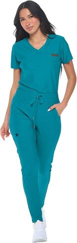 Monarch Uniforms Womens Scrub Set Extreme Stretch Tapered Tuck-In Scrub Set in Kuwait