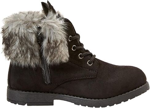 FabKids Fashion Non Slip Ankle Boots with Easy On Off Side Zipper (Toddler Little Kid Big Kid) in Kuwait