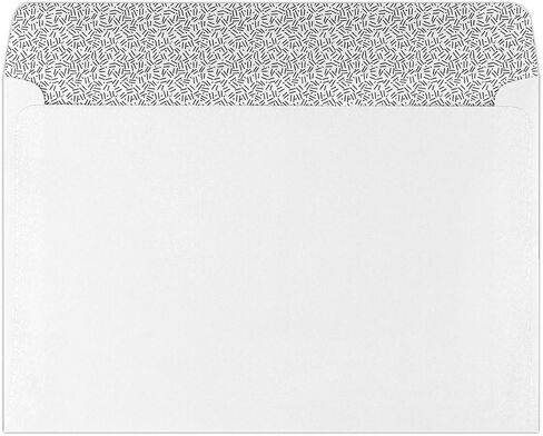 مغلفات نافذة الكتيبات مقاس 6 × 9 من LUXPaper | صبغة أمنية | أبيض | 24 رطل. نص | 500 الكمية in Saudi Arabia