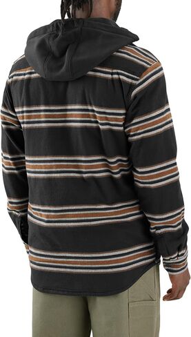 Carhartt Men's Rugged Flex Relaxed Fit Flannel Fleece Lined Hooded Shirt Jac in Saudi Arabia