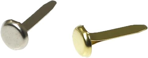 RLECS 200PCS Mini Metal Thumbtacks Gold and Silver 100 Each for DIY Crafts Scrapbooking Card Making Photo Display Ribbon Office (8x20mm) in Saudi Arabia