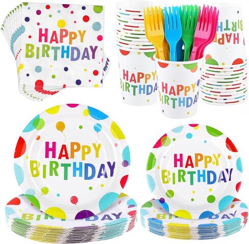 144 Pieces Soccer Party Tableware Sets Including Disposable Plates Napkins Cups Forks Serves 24 for Soccer Games Sports Birthday Party Supplies in Kuwait