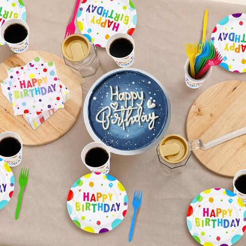 144 Pieces Soccer Party Tableware Sets Including Disposable Plates Napkins Cups Forks Serves 24 for Soccer Games Sports Birthday Party Supplies in Kuwait