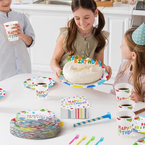144 Pieces Soccer Party Tableware Sets Including Disposable Plates Napkins Cups Forks Serves 24 for Soccer Games Sports Birthday Party Supplies in Kuwait