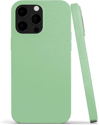 EMF Protection and Anti-Radiation Liquid Silicone Shungite Case for iPhones, 5G Shield Reduction, Lightweight Protective Back Cover (Green, 14 Pro Max) in Saudi Arabia