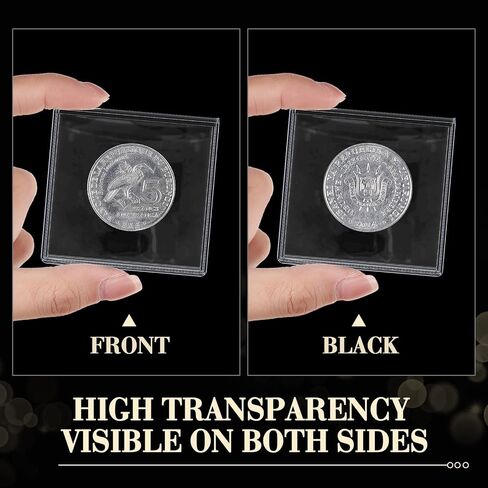 Sweetude 100 Pcs Double Pocket Unplasticized Coin Flips Coin Sleeves Vinyl Coin Collection Holder for Long Term Coin Storage (2.5 x 5 Inch) in Saudi Arabia