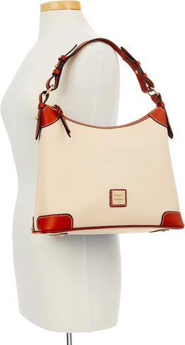 حقيبة يد Dooney & Bourke، حقيبة كتف Pebble Grain Hobo - رمادي in Saudi Arabia