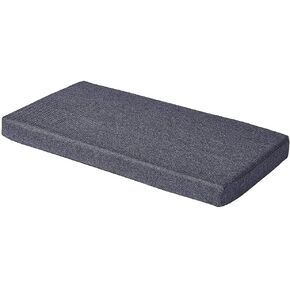 Memory Foam Chair Pads Non Slip Bottom Indoor Settee Cushion Piano Bench Seat Cushions 36 x 18 inch, Grey