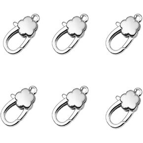 مشبك مخلب جراد البحر من الذهب عيار 14 قيراط مملوء بحلقات قفز مغلقة لقلائد وأساور أو صنع المجوهرات (6 قطع) in Kuwait