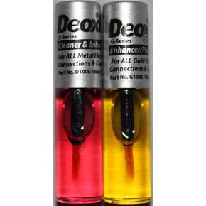 DeoxIT Gold G100L and DeoxIT D100L 1.6ml 100% solution with brush applicator - 1 each