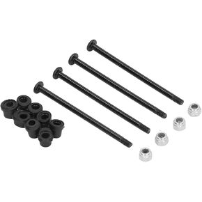 RC Screw Kit, Steel Screws and Nuts Plastic Bushing RC Hardware Screw Kit for Wltoys 144010 144002 124016 124017 RC Cars