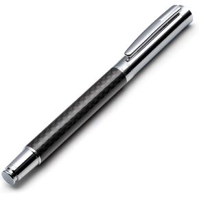 ZenZoi Carbon Fiber Pen – Upscale Executive Rollerball Pen. Premium Writing Fine Point Roller Gel Ink. Luxury Pen Gift Set for Men or Women. Quality, Refillable, Working, Journaling Pen